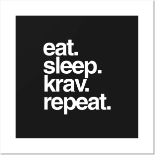 Eat Sleep Krav Repeat Posters and Art